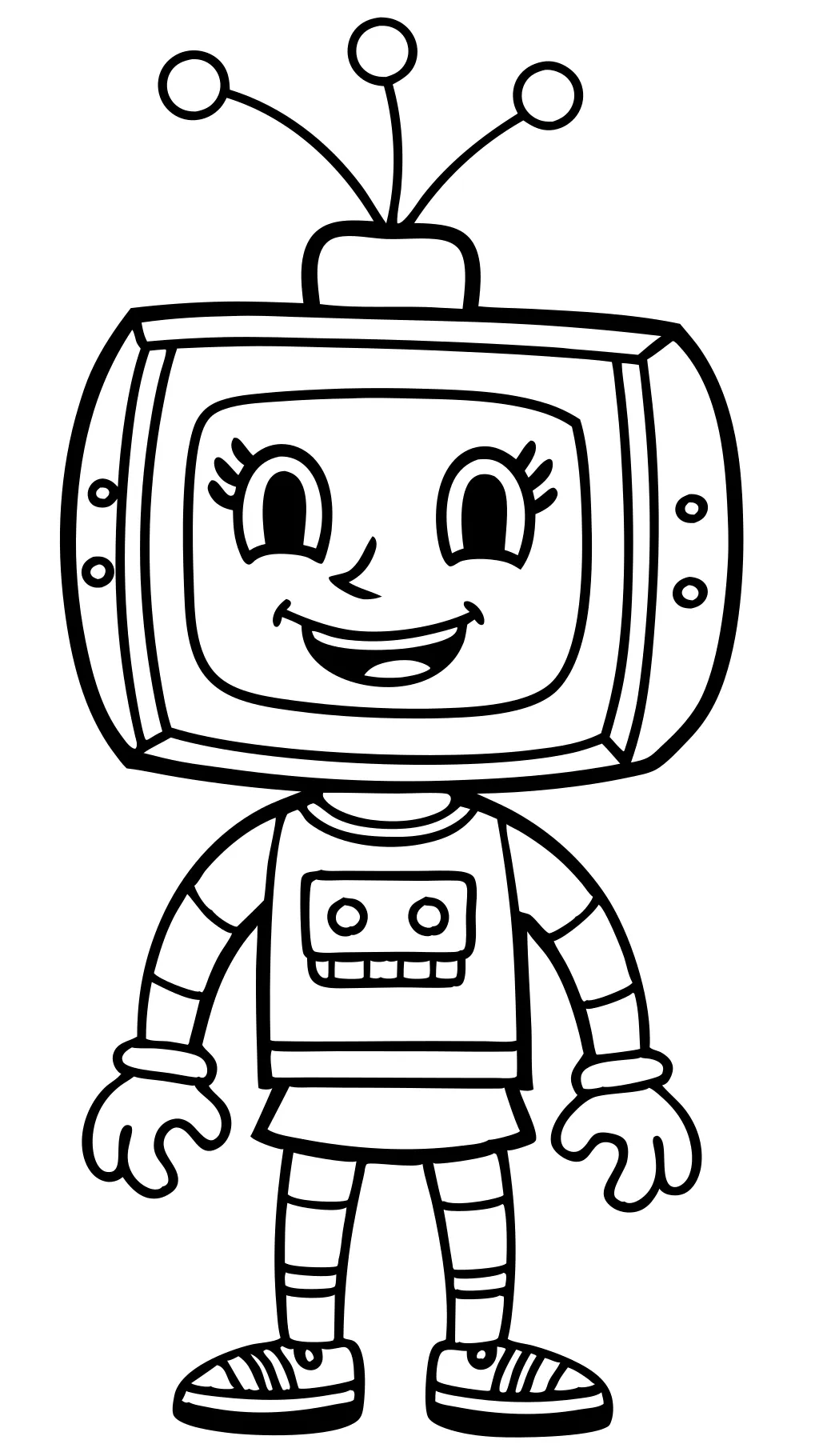 tv man coloring pages